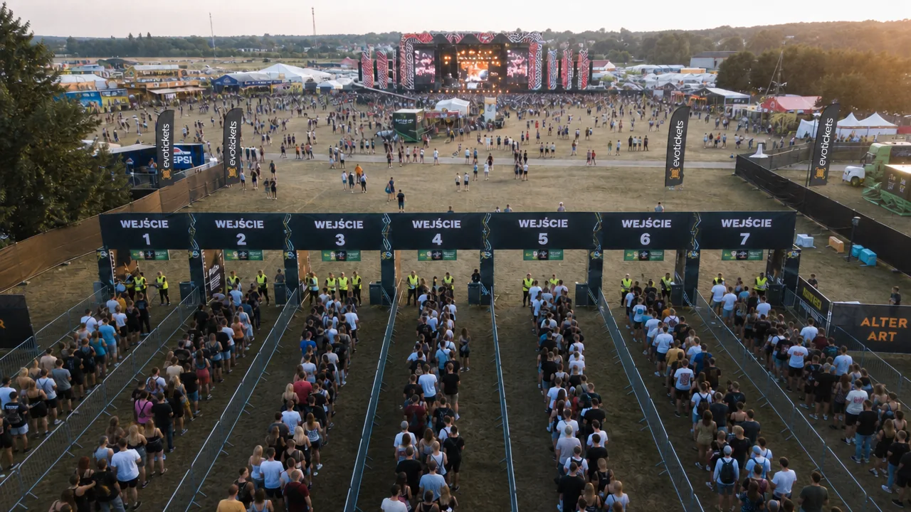 Wejścia na festiwal obsługiwane przez Evotickets